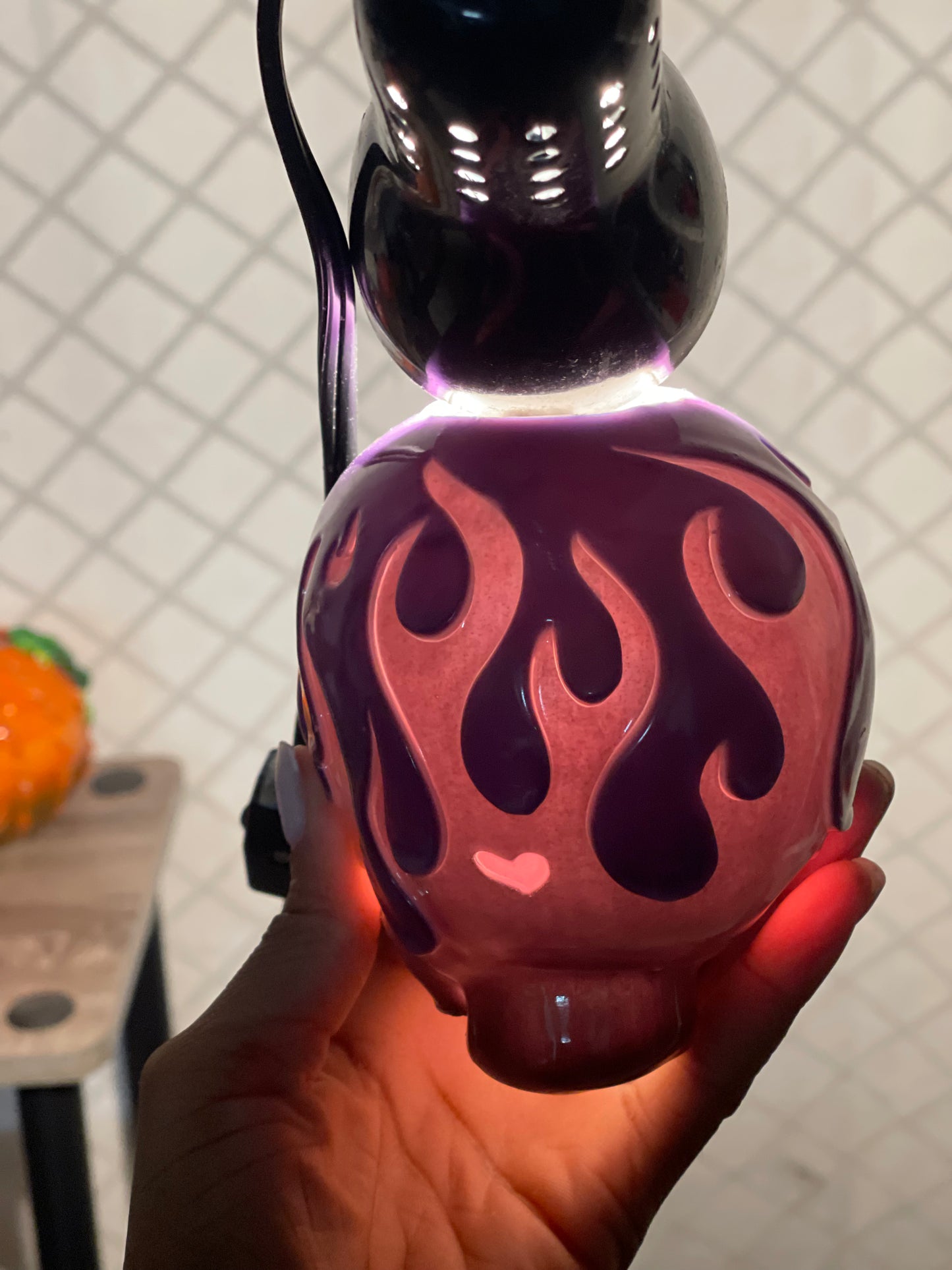 Calavera llamas de amor