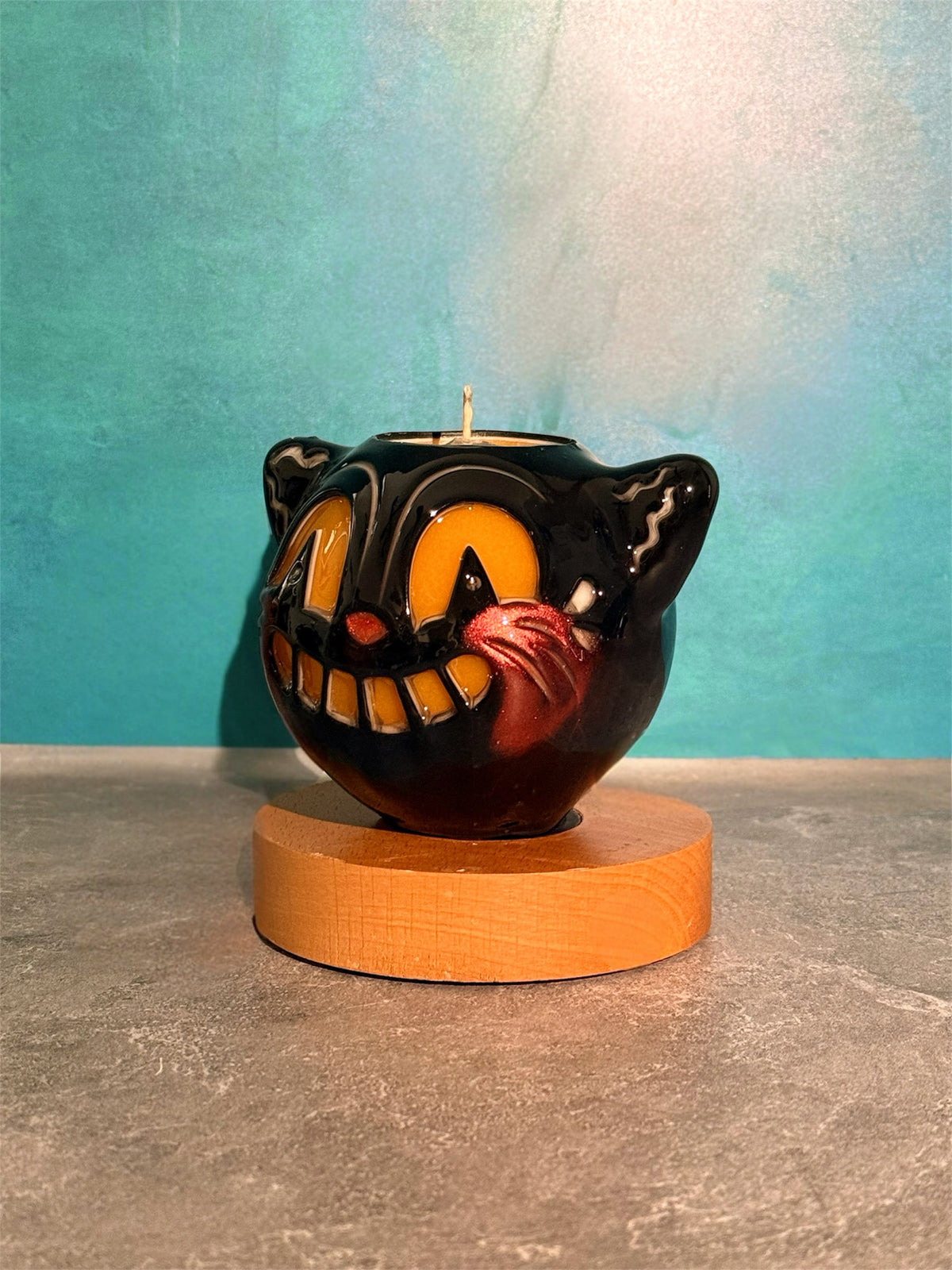 Grinning Black Cat Jack in collab w/ Johanna Parker