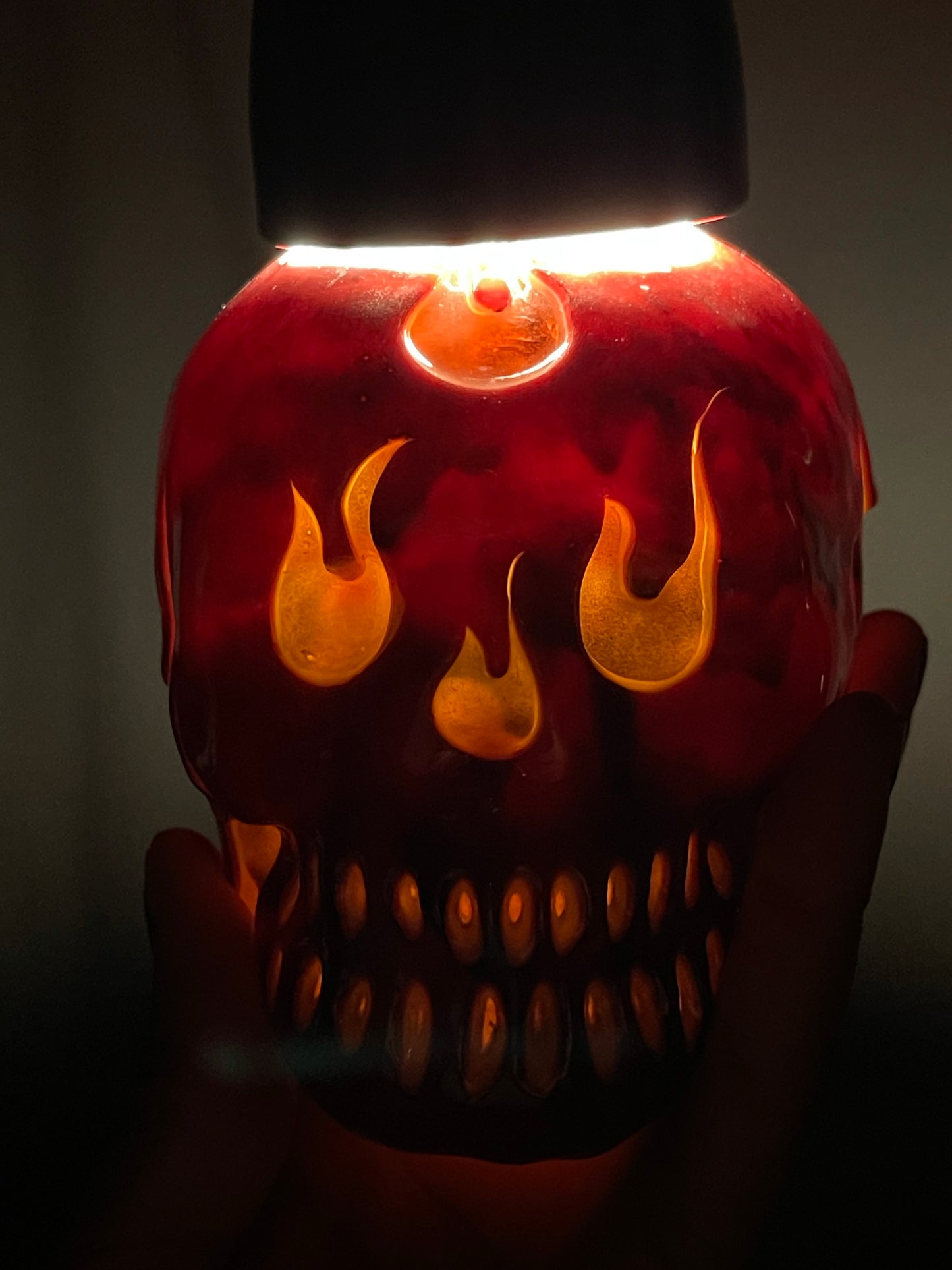 Calavera de llamas