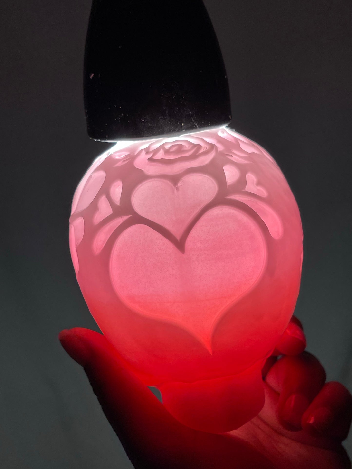 Calavera rosa y blanca para San Valentín