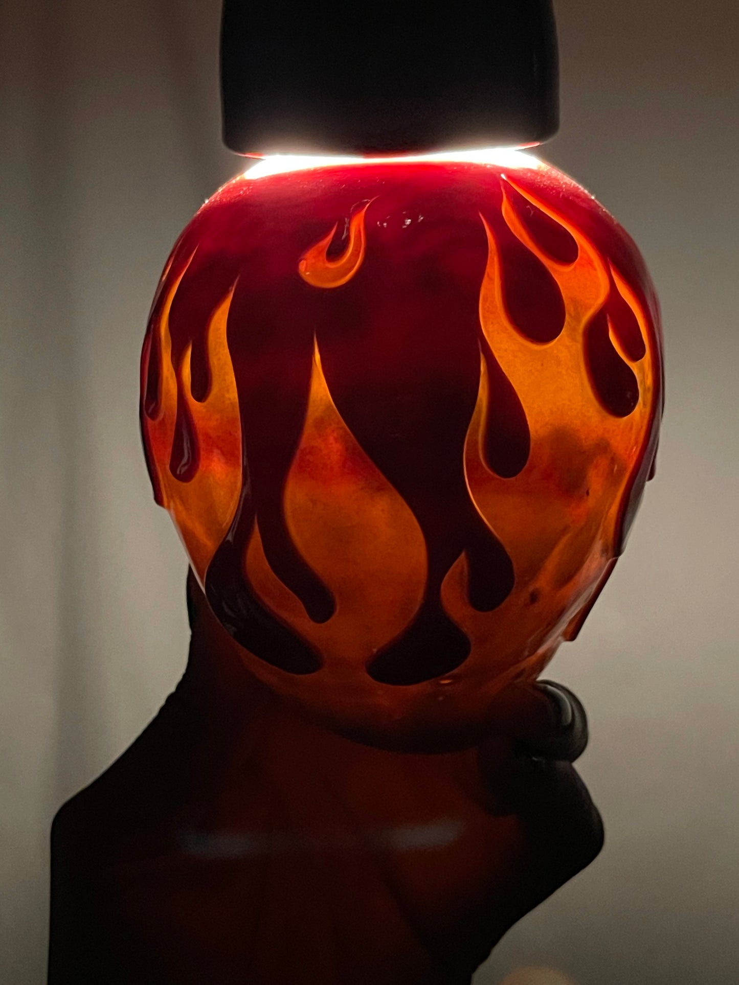 Calavera de llamas
