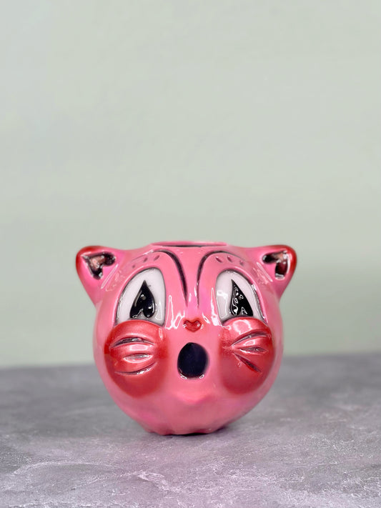 Valloween Howling Pink Cat in collab w/ Johanna Parker