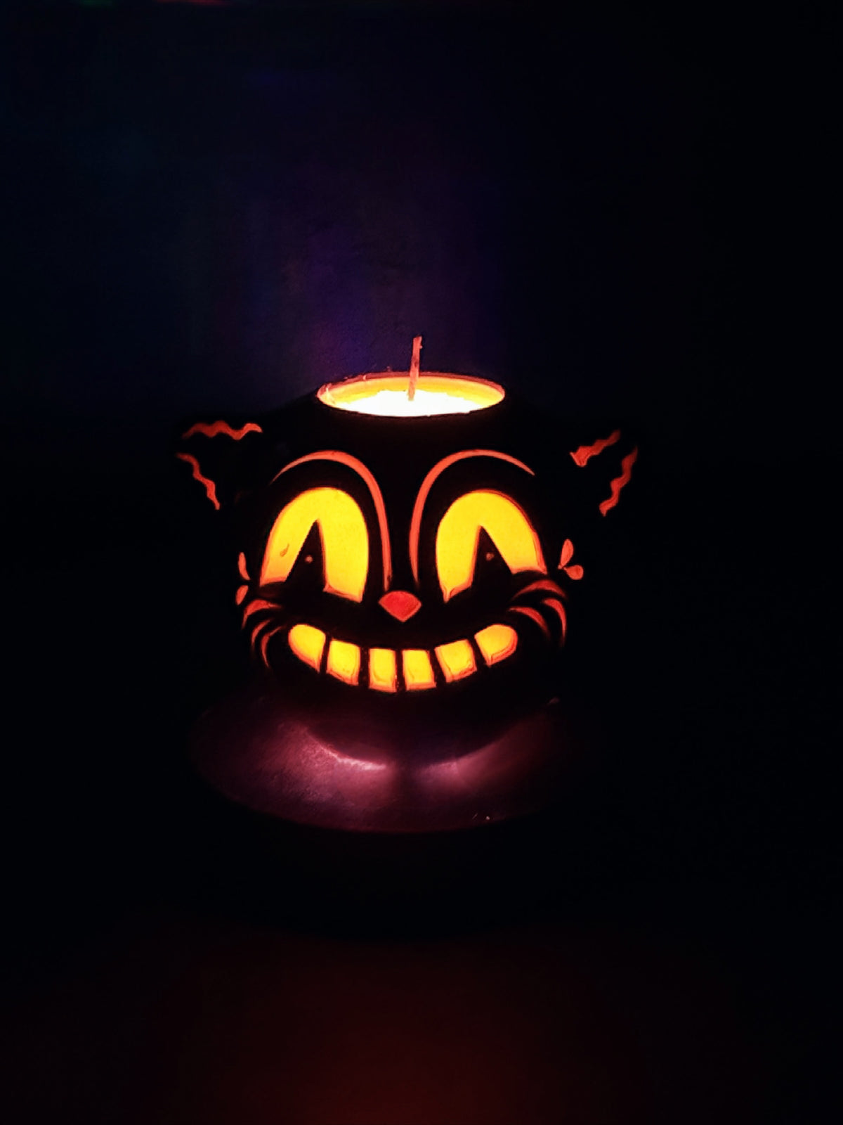 Grinning Black Cat Jack in collab w/ Johanna Parker